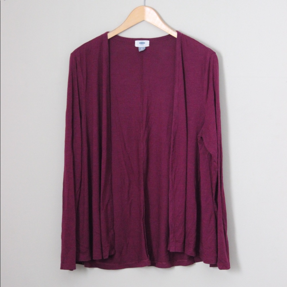 Burgundy Lightweight Cardigan